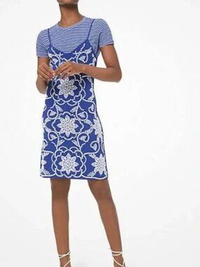 Michael Kors Studded Medallion Slip Dress (Size S)